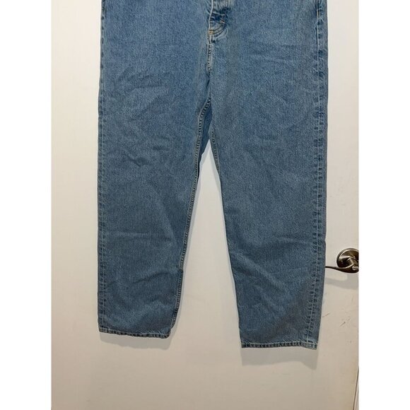 Cos Straight Leg High Rise Blue Denim Jeans Mens Size 32/32 - Picture 4 of 12